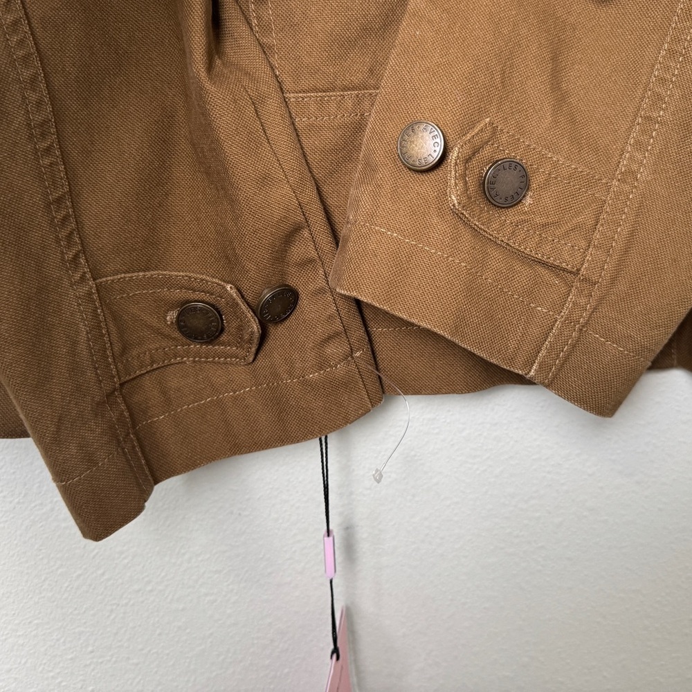 NWT Anthropologie Avec Les Filles Cotton Twill Heritage Chore Coat in Thyme S - Picture 12 of 15